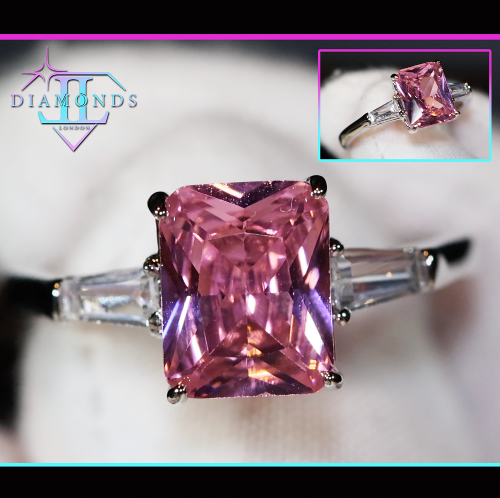 Pink Diamond Engagement Ring