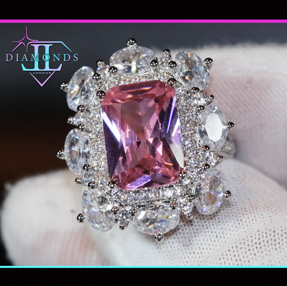 big pink diamond ring,