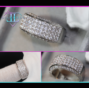 Promise Ring | Mens Wedding Ring | Womens Ring | Eternity Ring Diamond | Iced Out Ring | Pavé Ring | Diamond Wedding Band | Eternity Ring