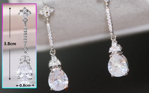 Pear cut diamond earrings | Diamond Earrings | Tear drop Earrings | Womens Classy Diamond Earrings