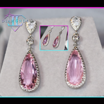 pink diamond earrings