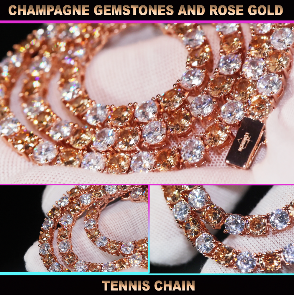 Rose Gold Tennis Chain