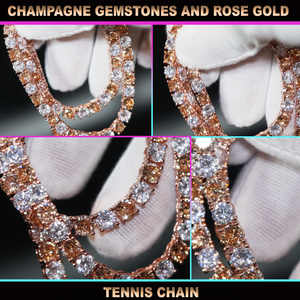 Rose Gold Tennis Chain