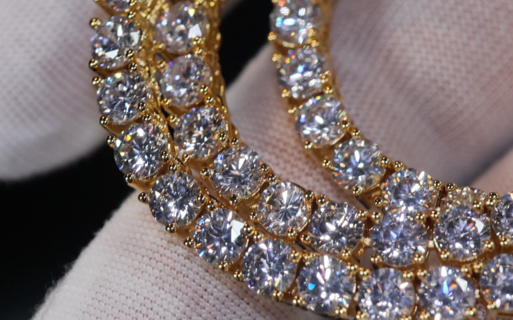 
            
                Load image into Gallery viewer, Gold Tennis Necklace
            
        