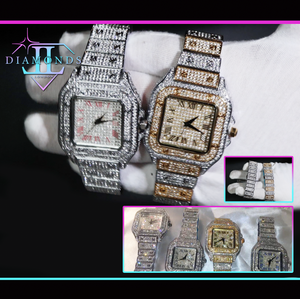 iced out cartier watch