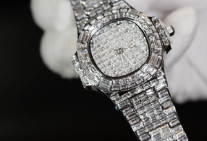 Iced Out Watch | Baguette Diamond Watch | Buss Down Watch | Hip Hop Watch