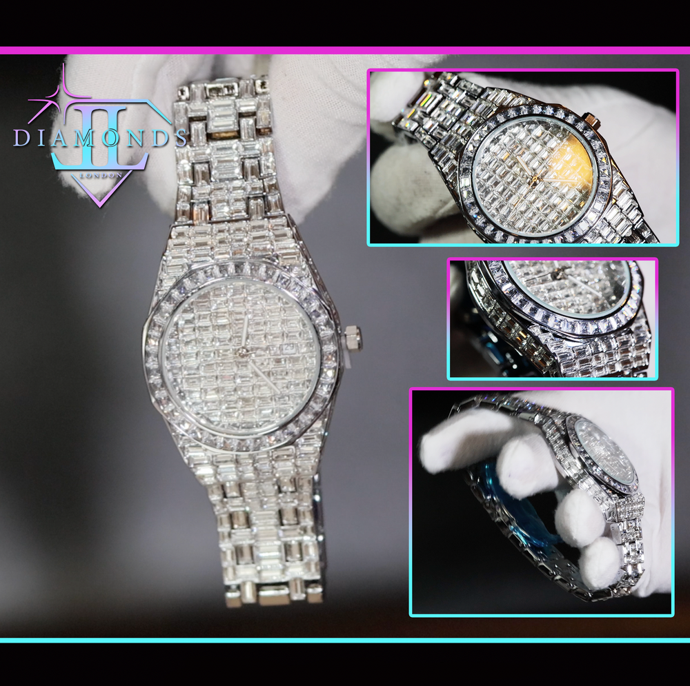 baguette diamond watch