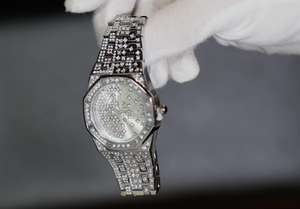 moissanite diamond AP watch