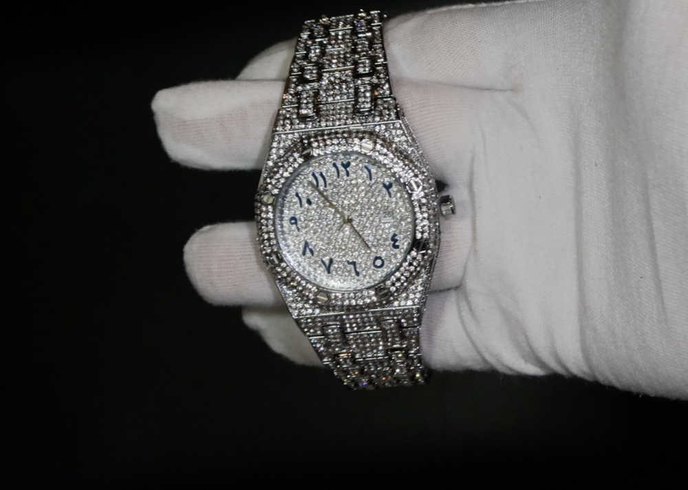 
            
                Load image into Gallery viewer, Iced Out Watch | Iced Watch | Mens Iced Out Watch | Hip Hop Watch
            
        