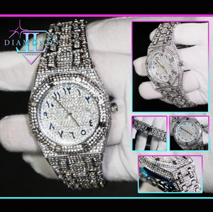 moissanite diamond arabic dial AP watch