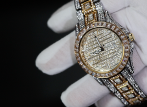 Iced Out Watch | Iced Watch | Mens Iced Out Watch | Hip Hop Watch | Baguette Watch | Diamond Watches | Rainbow Bezel Watch  | Rainbow Watch