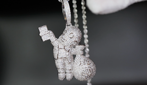 Money Bag Pendant | Iced Out Pendant | Hip Hop Pendant | Richie Rich Diamond Pendant