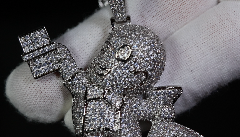 Money Bag Pendant | Iced Out Pendant | Hip Hop Pendant | Richie Rich Diamond Pendant