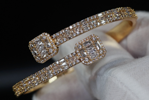 Gold Iced Out Bracelet