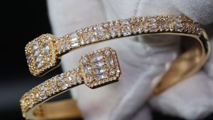 Baguette Diamond Bangle