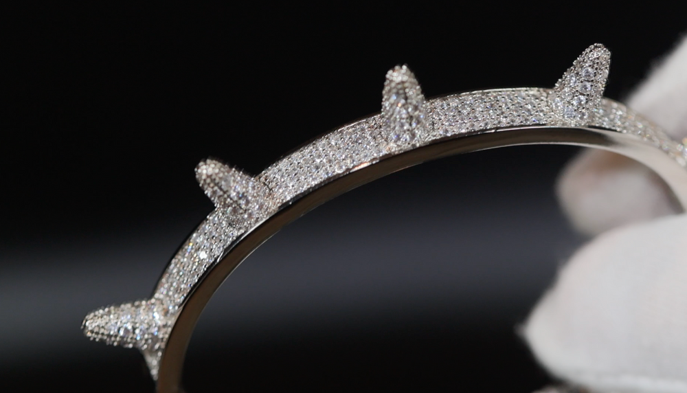 
            
                Load image into Gallery viewer, Iced Out Bracelet | Womens Bracelet | Mens Bracelet | Diamond Bracelet | Spiked Bracelet | Hip Hop Bracelet | Cuff Bracelet | Bracelets
            
        