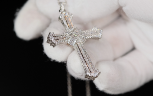 Baguette Diamond Cross Pendant | Iced Out Cross Pendant