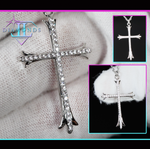 Womens diamond cross