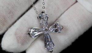 Small Diamond Cross Pendant | Womens Diamond Cross Pendant