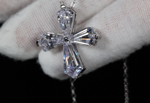 Small Diamond Cross Pendant | Womens Diamond Cross Pendant