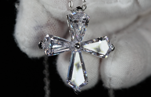 Small Diamond Cross Pendant | Womens Diamond Cross Pendant