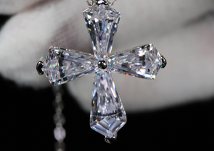 Small Diamond Cross Pendant | Womens Diamond Cross Pendant