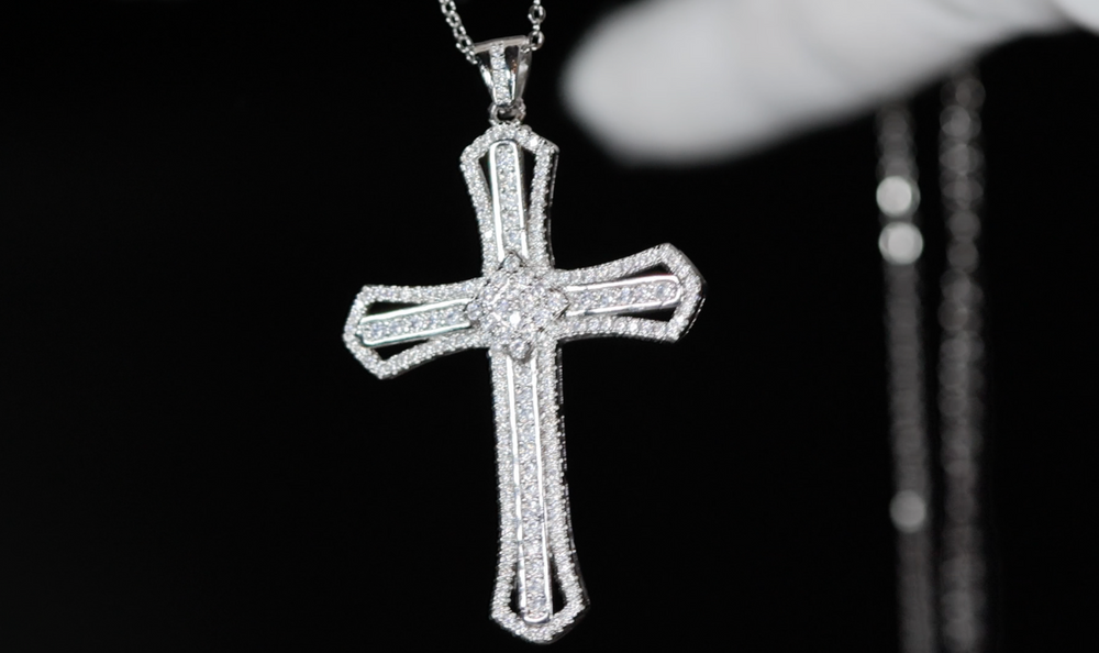Cross necklace for Men | Cross Necklace Women | Iced Cross Pendant