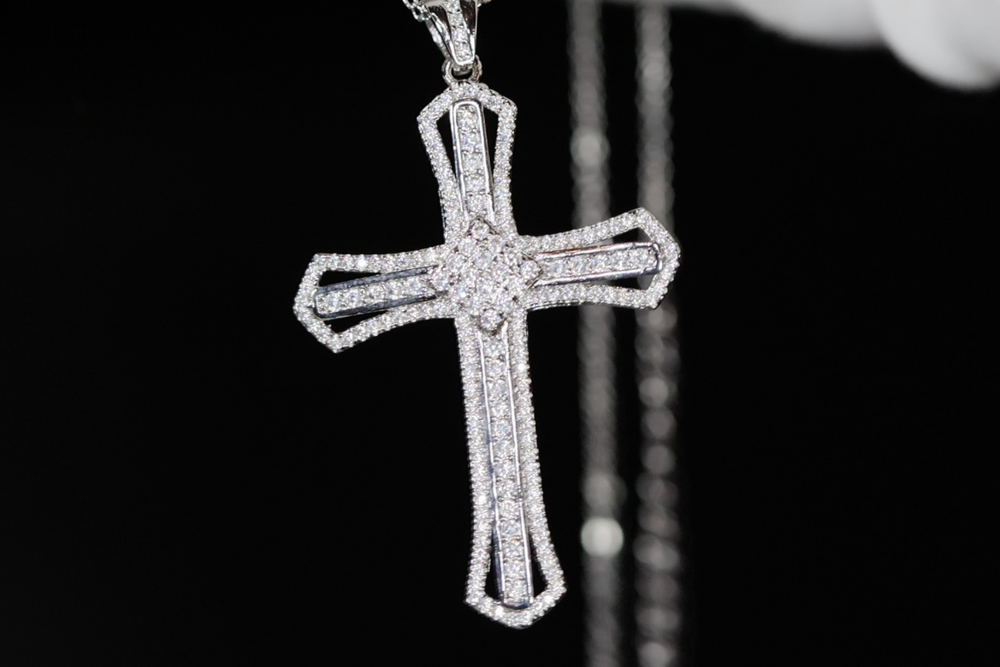 Cross necklace for Men | Cross Necklace Women | Iced Cross Pendant