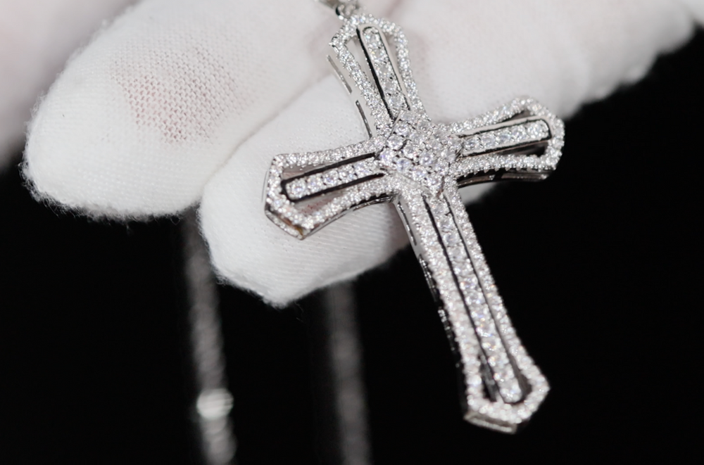 Cross necklace for Men | Cross Necklace Women | Iced Cross Pendant