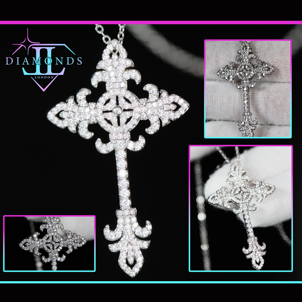 Womens diamond cross