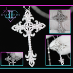 Womens diamond cross