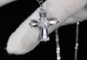 Small Diamond Cross Pendant | Womens Diamond Cross Pendant