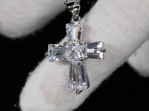 Small Diamond Cross Pendant | Womens Diamond Cross Pendant