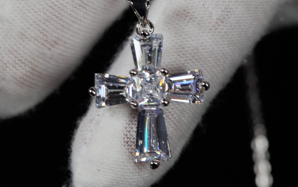 Small Diamond Cross Pendant | Womens Diamond Cross Pendant