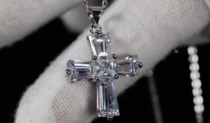 Small Diamond Cross Pendant | Womens Diamond Cross Pendant