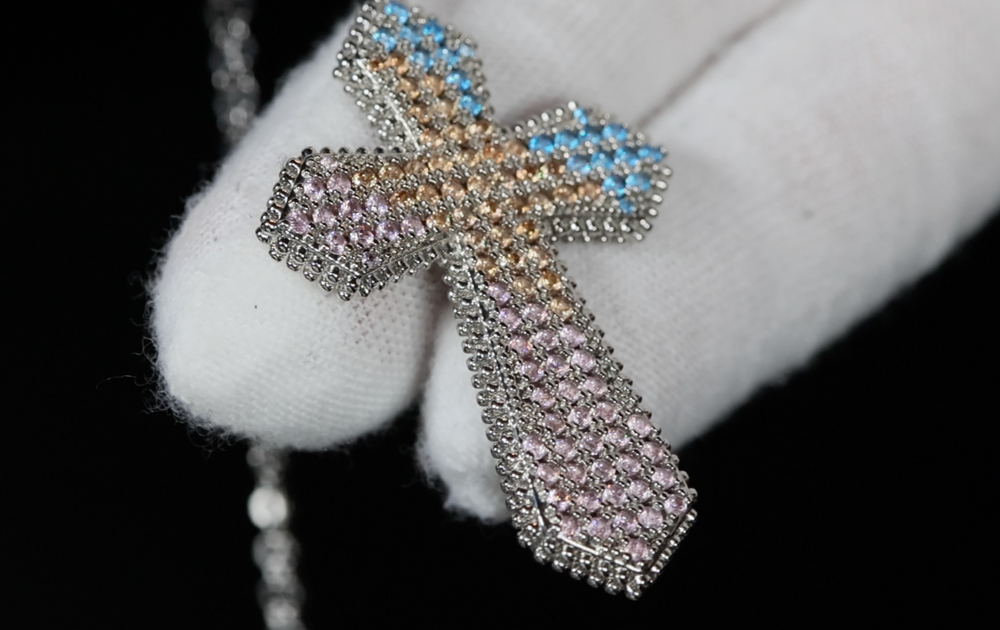 
            
                Load image into Gallery viewer, Iced Out Cross Necklace
            
        