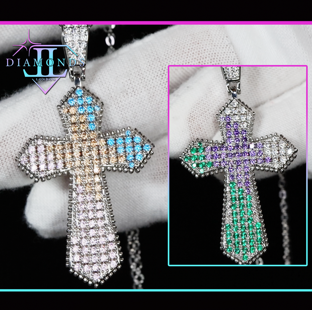 
            
                Load image into Gallery viewer, iced out cross
            
        