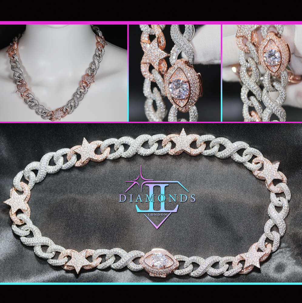 iced out infinity link chain