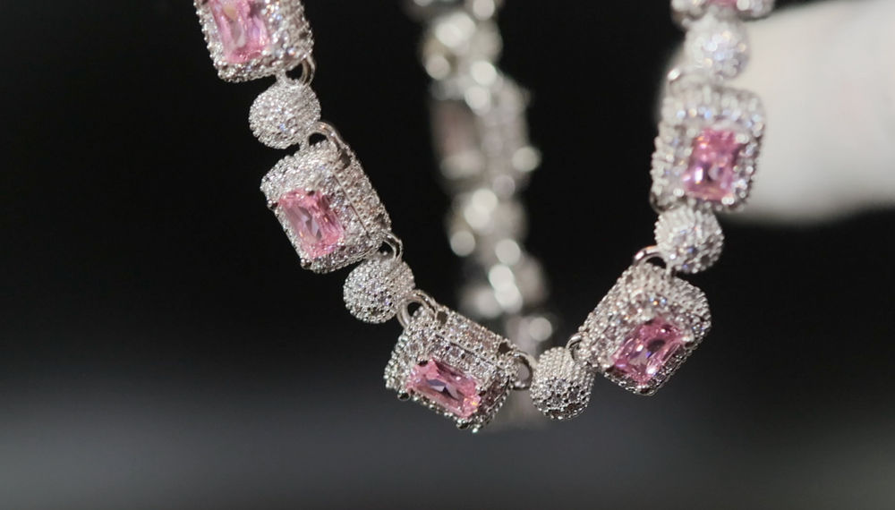 Pink Diamond Necklace