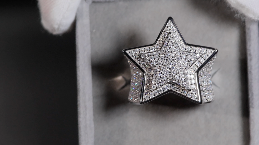 
            
                Load image into Gallery viewer, moissanite diamond star rings
            
        