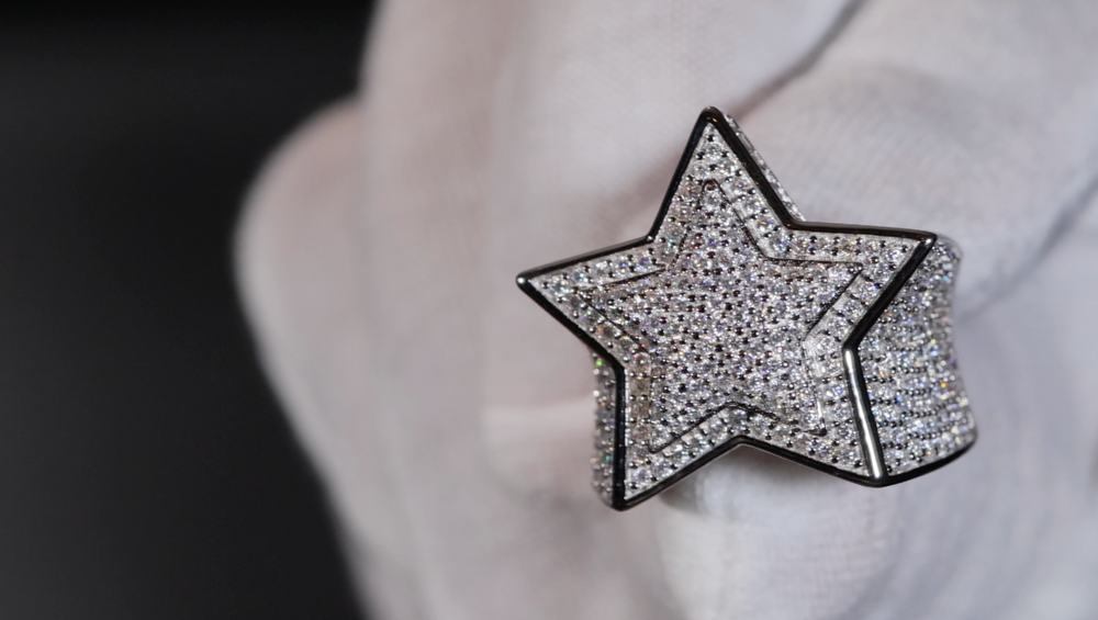 
            
                Load image into Gallery viewer, hip hop star ring
            
        