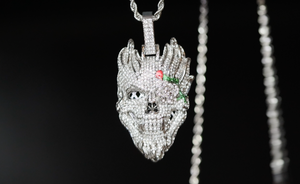 Iced Out Skull Pendant