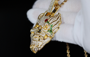 Iced Out Skull Pendant | Iced Out Pendant | Hip Hop Jewellery | Diamond Skull Pendant