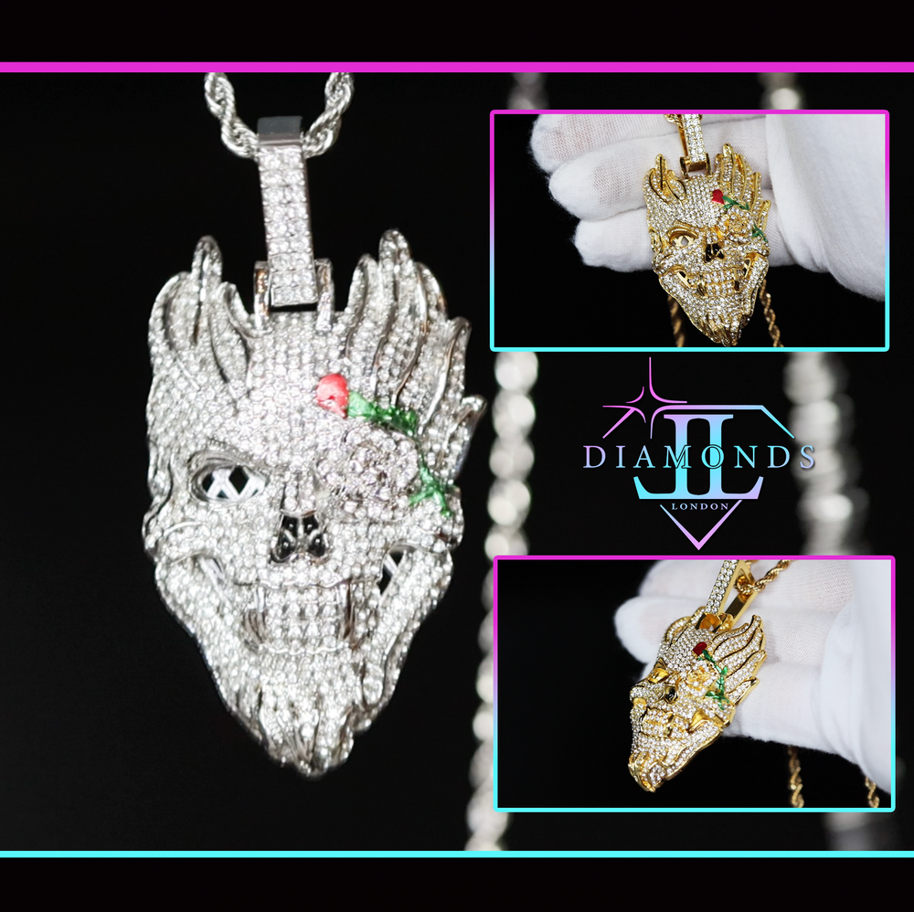 Diamond Skull Pendant