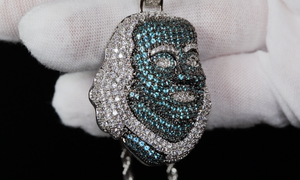 Iced Out Pendant | Hip Hop Pendant | Blue Face Pendant