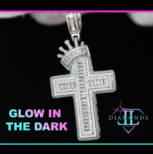 iced out cross pendants