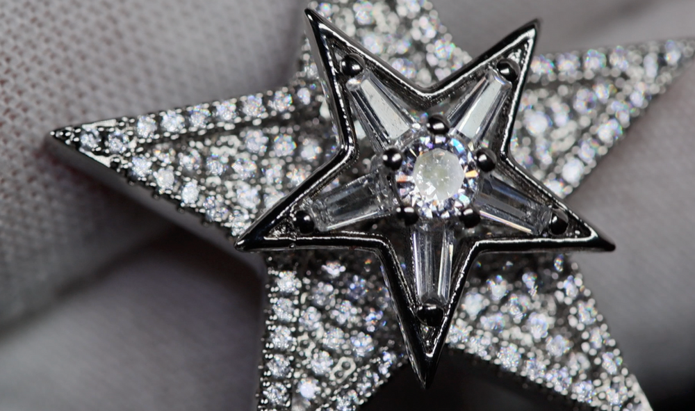 Iced Out Star Pendant | Hip Hop Star Pendant | Diamond Star Pendant