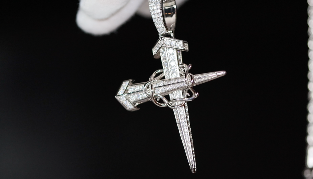 Iced Cross Pendants