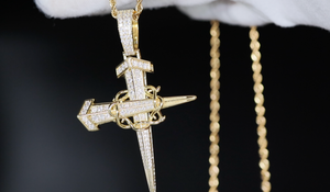 Cross Necklace | Cross necklace for Men | Cross Necklace Women | Cross Pendant and Necklace | Cross Chain for Men | Iced Out Cross Pendant