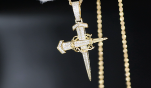 Cross Necklace | Cross necklace for Men | Cross Necklace Women | Cross Pendant and Necklace | Cross Chain for Men | Iced Out Cross Pendant